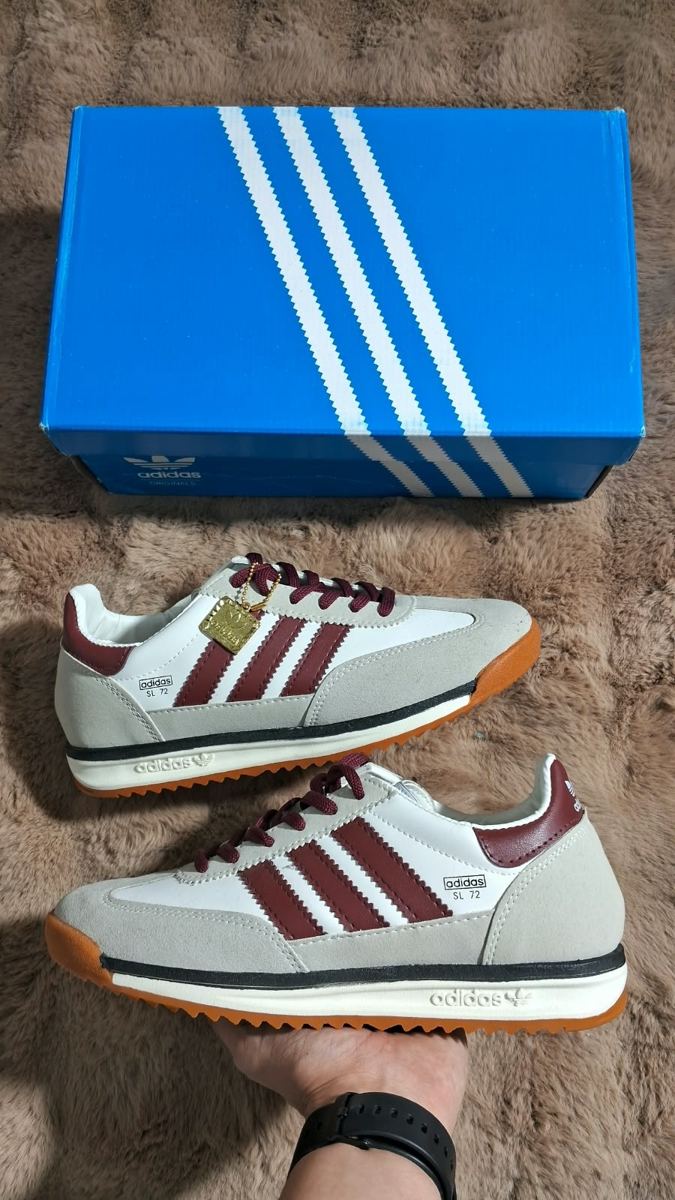 Adidas SL 72 Blanco / Bordó