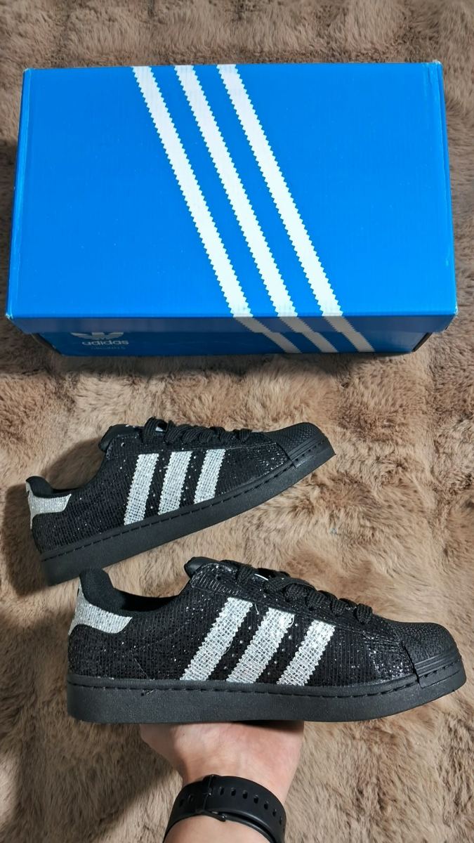 Adidas Superstar Negro Brillos